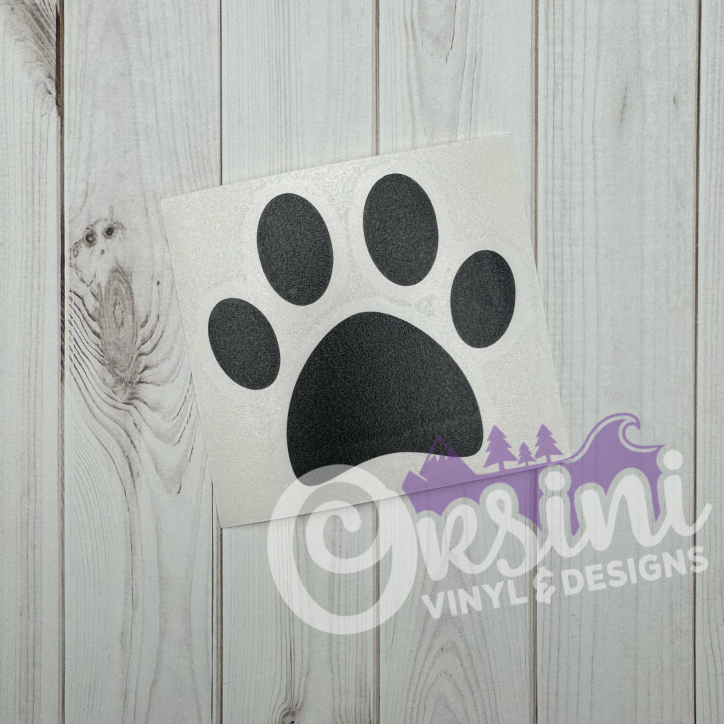 * Paw Print Decals (x2)