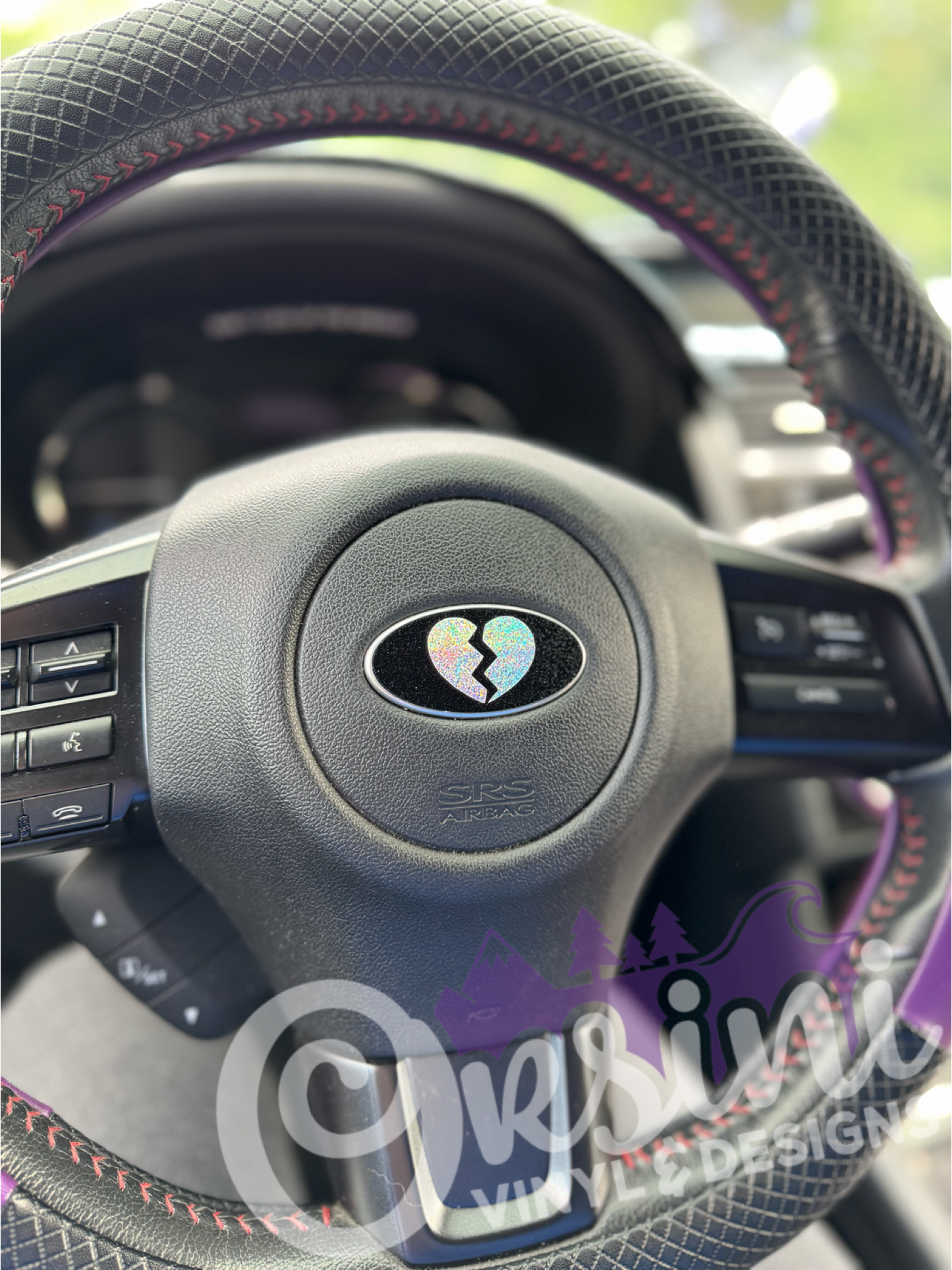 Broken Heart Emblem Overlay Decal Set