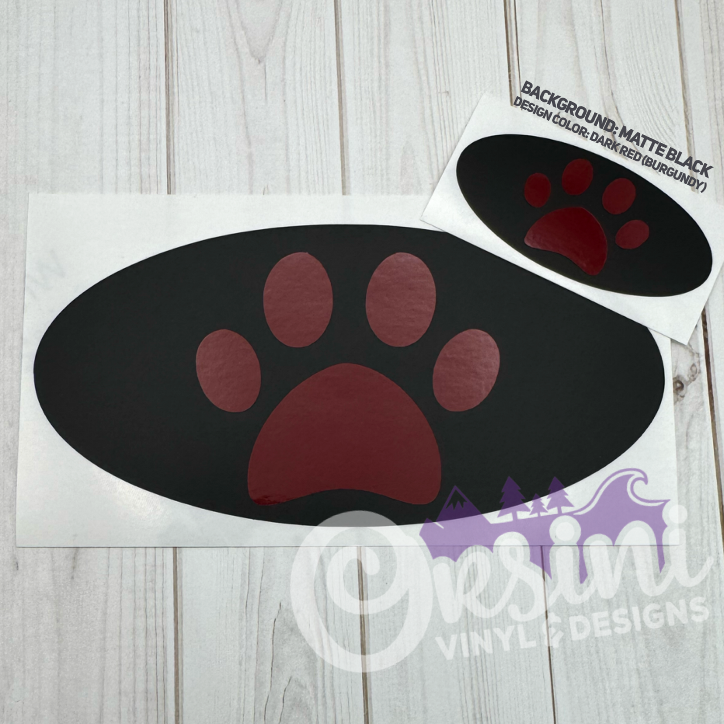 Paw Print Emblem Overlay Set