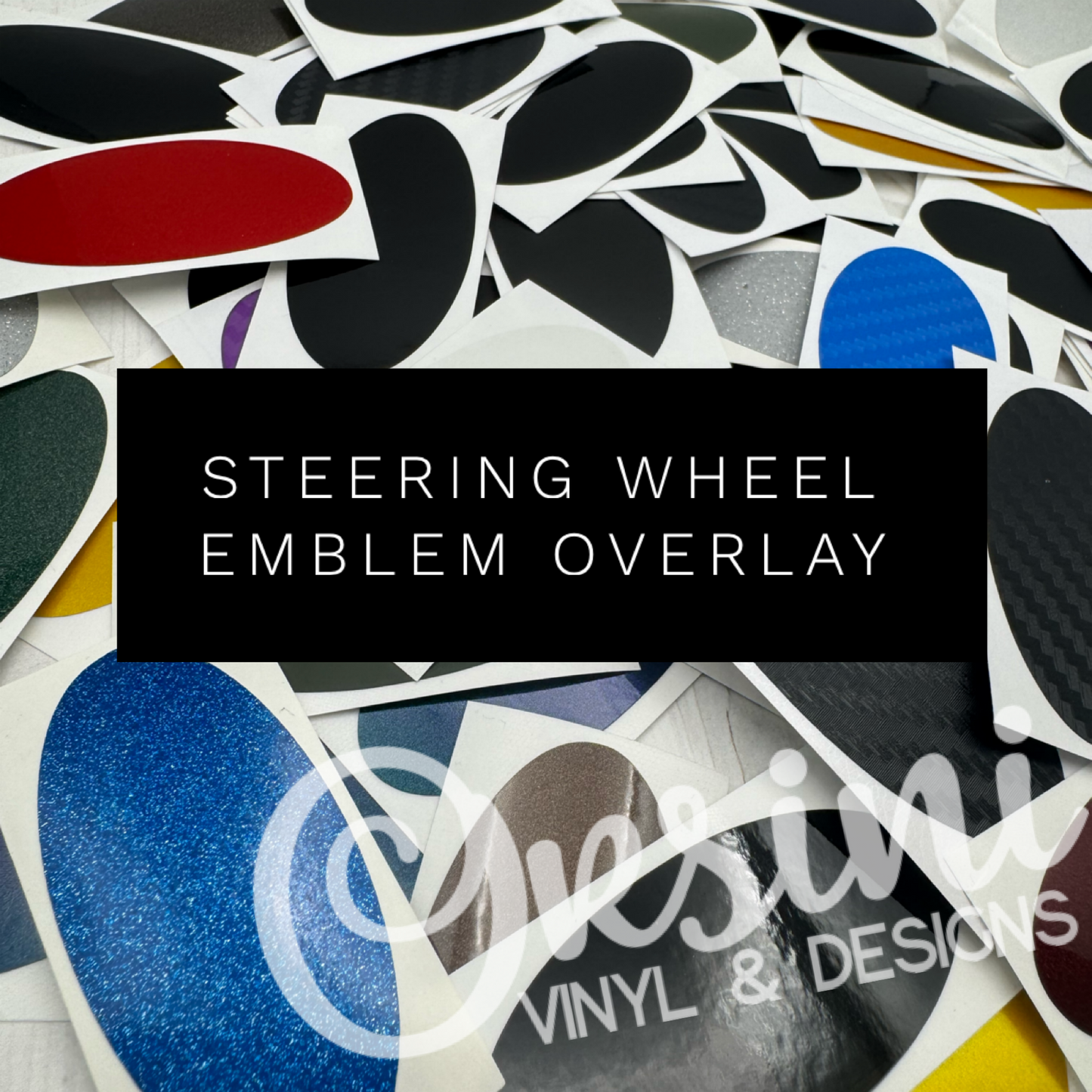 * Steering Wheel Emblem Overlay a la carte (x2)