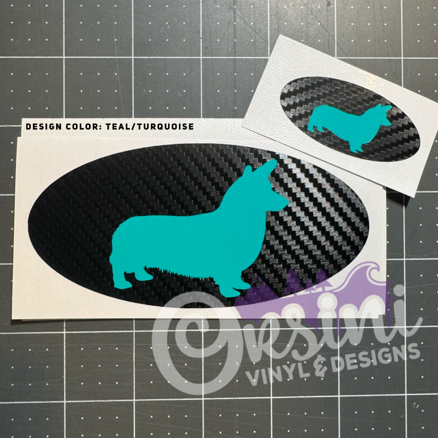 Dog - Corgi Emblem Overlay Decal Set