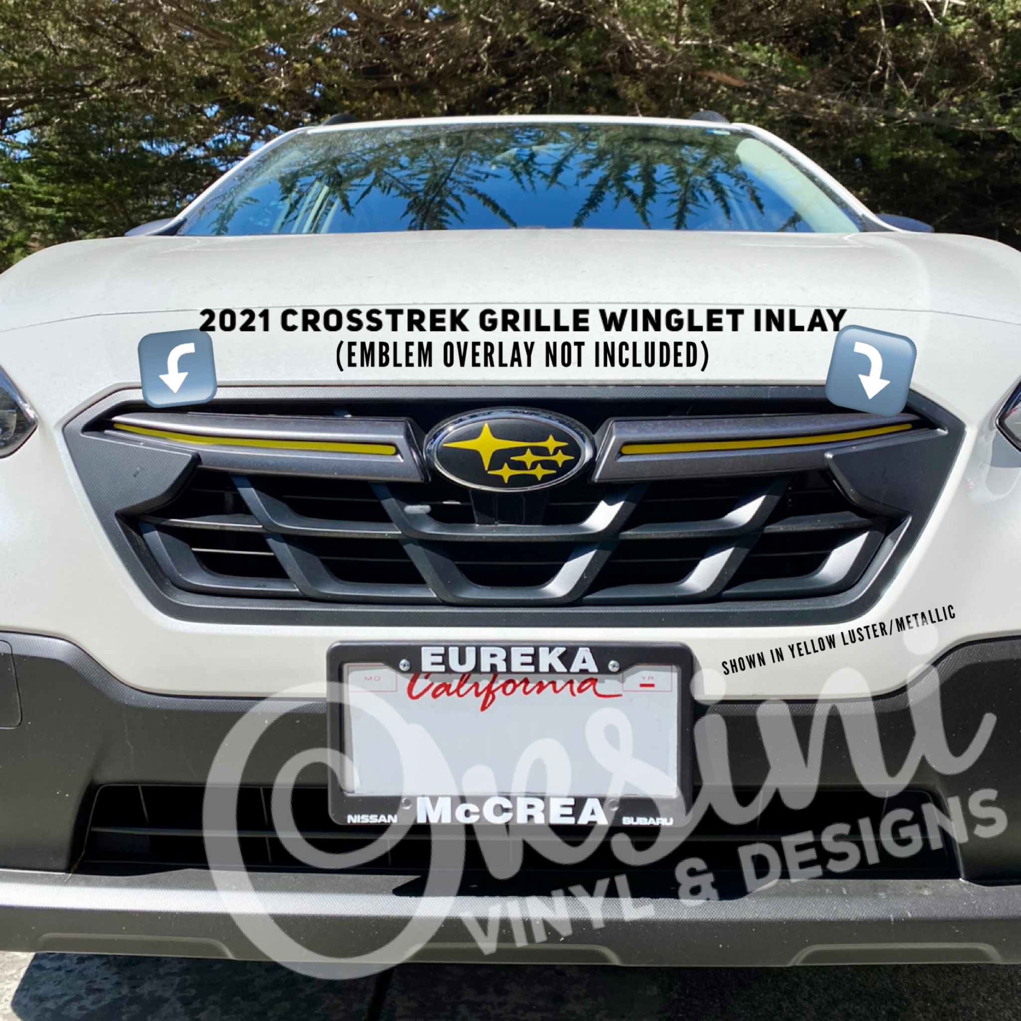 2021 -2023 Crosstrek Grille Winglet INLAYS – Orsini Vinyl & Designs 2021 -2023 Crosstrek Grille Winglet INLAYS – Orsini Vinyl & Designs