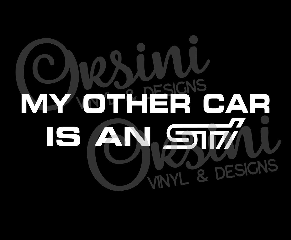 * My Other Car Is An STi Decals (x2)