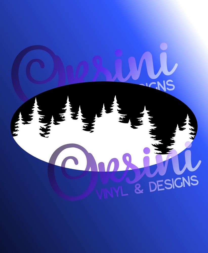 Trees Emblem Overlay Decal Set