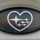 Heart Emblem Overlay Decal Set