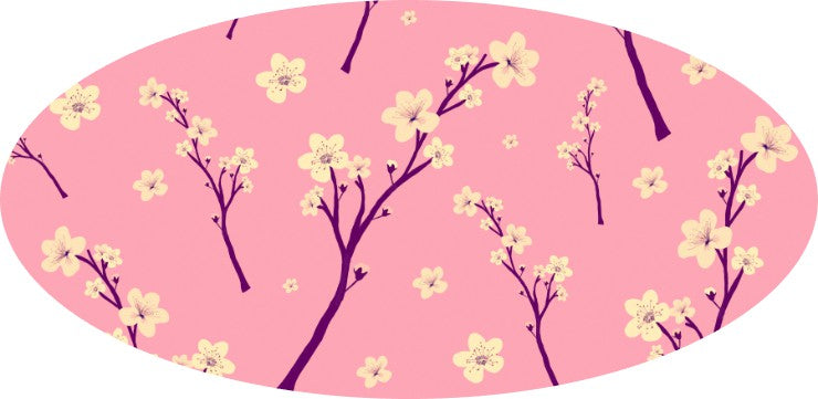 Cherry Blossoms - PINK (Printed Vinyl) Emblem Overlay Decal Set