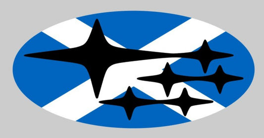 Scotland Flag Emblem Overlay Decal Set