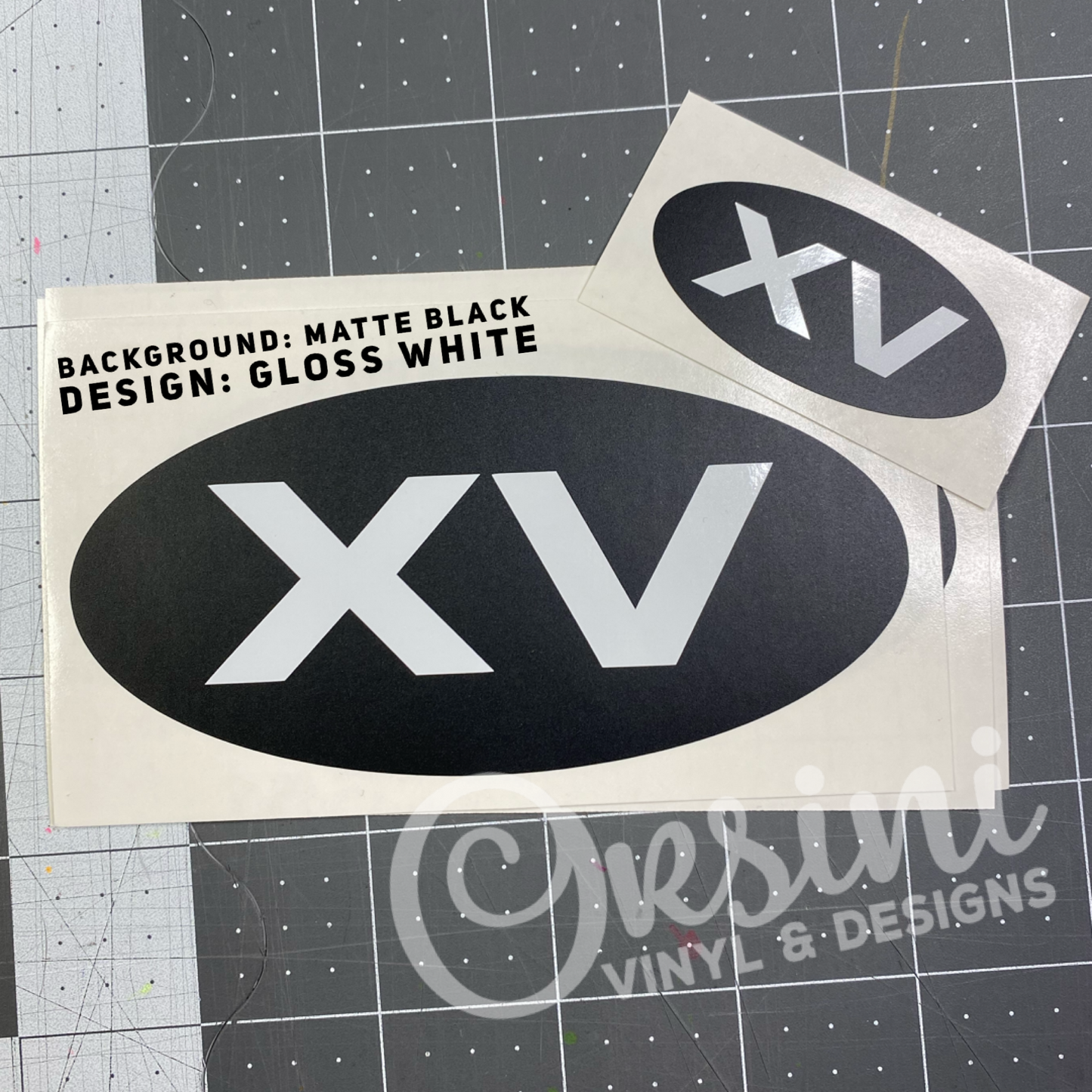 * Crosstrek XV Emblem Overlay Decal Set