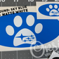 Paw Print Emblem Overlay Decal Set