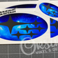 Blue Galaxy Emblem Overlay Decal Set