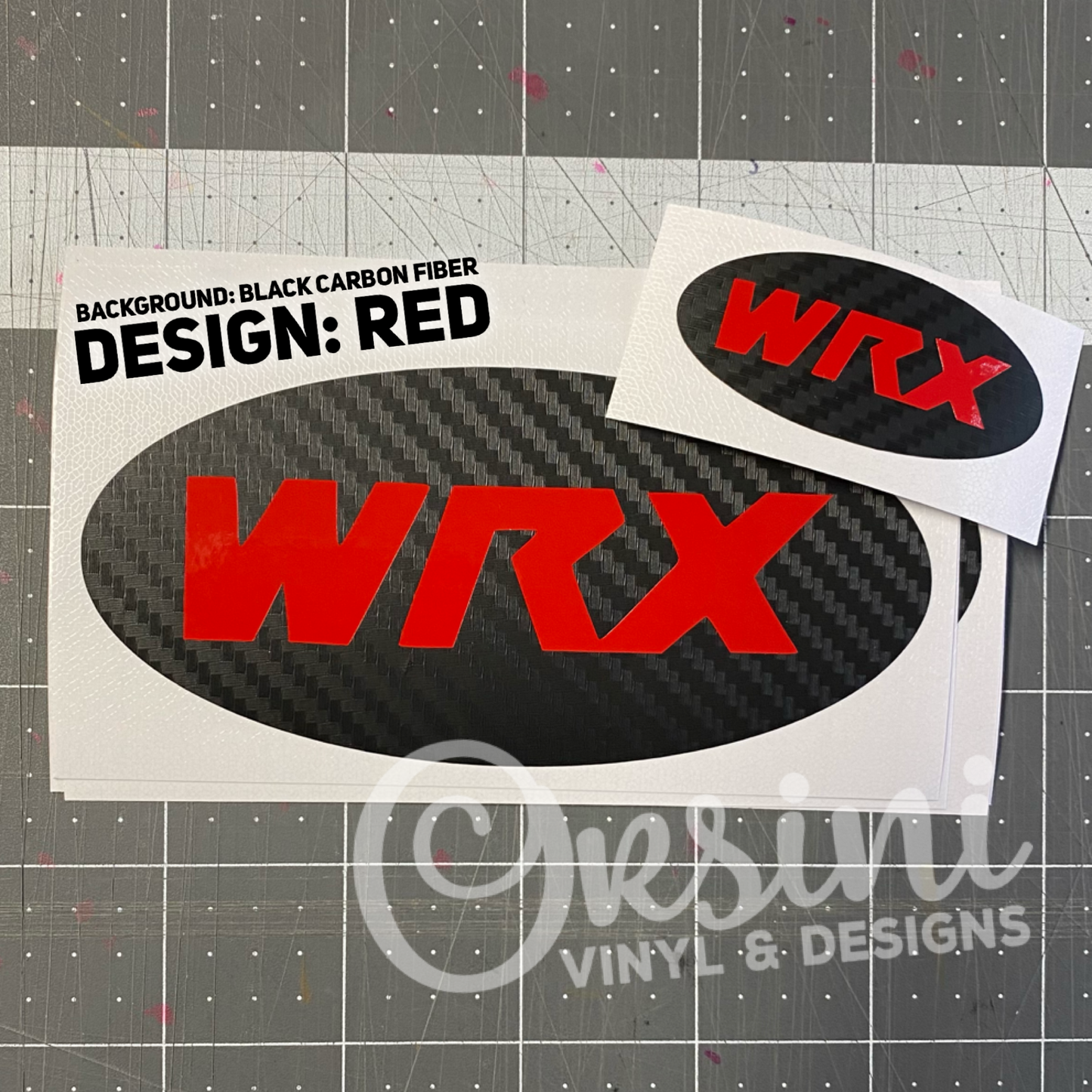 * WRX Logo Emblem Overlay Decal Set