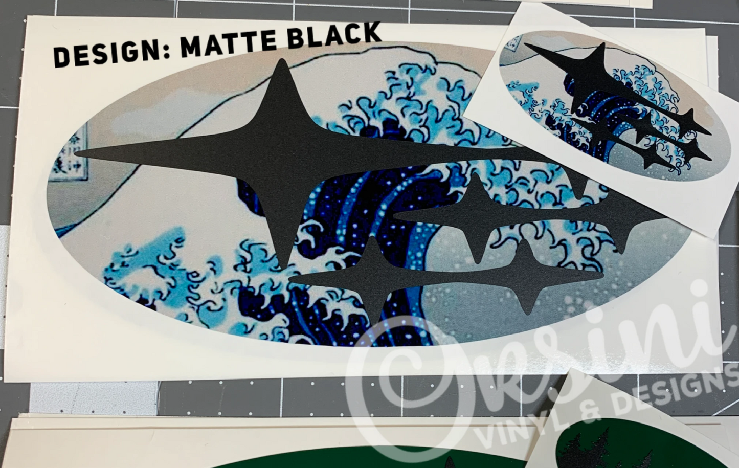 * The Great Wave (Printed Vinyl) Emblem Overlay Decal Set