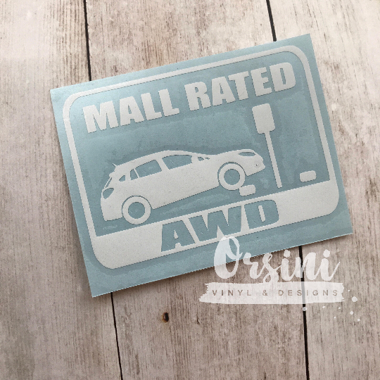 * Mall Rated Crosstrek Decals (x2)