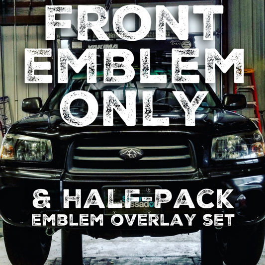 *Half Pack / Front Emblem Only Emblem Overlay Set