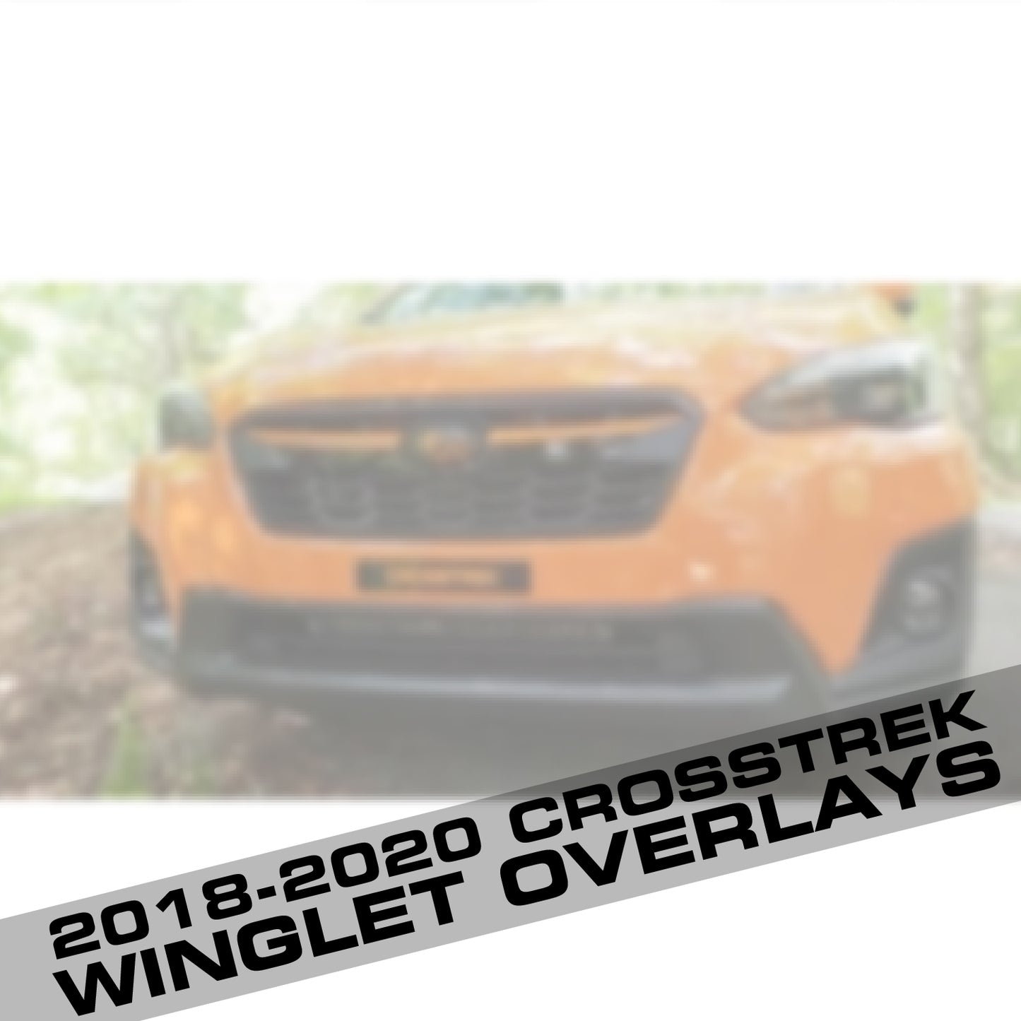 * 2018-2020 Subaru Crosstrek Grille Winglet OVERLAYS