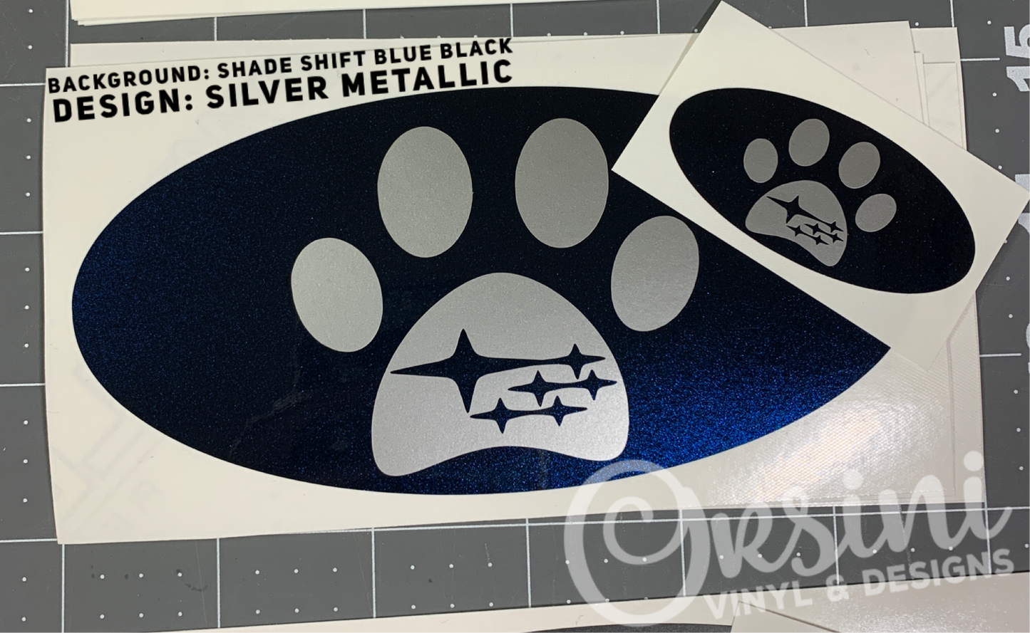 *Paw Print Emblem Overlay Set