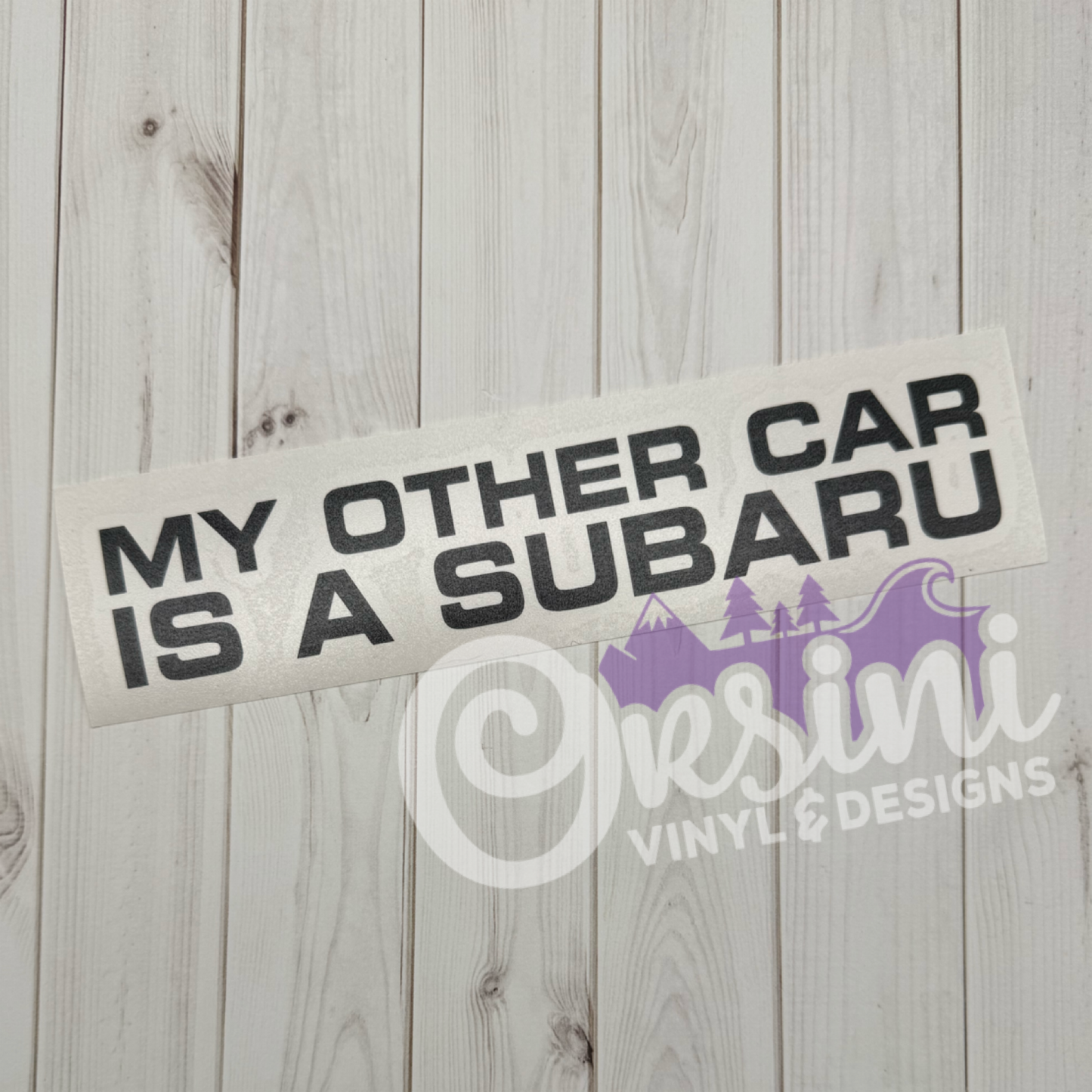 * My Other Car Is A Subaru Decals (x2)