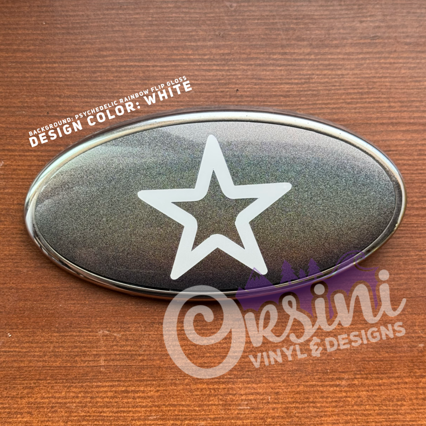 Star Outline (5-pointed) Emblem Overlay Decal Set