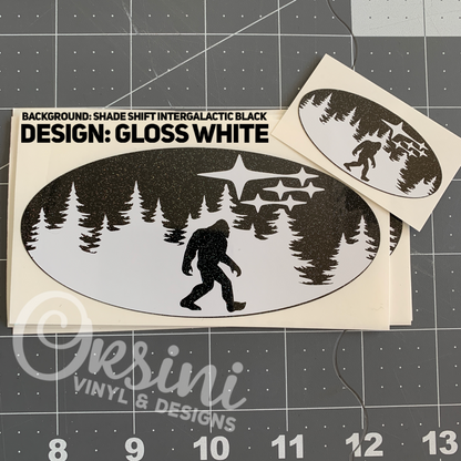 *Bigfoot in Trees Emblem Overlay Set