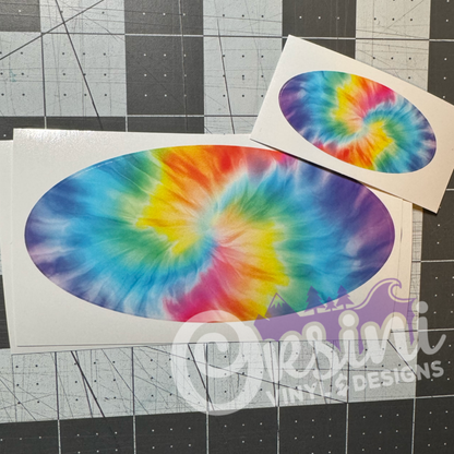 Tie-Dye (Printed Vinyl) Emblem Overlay Decal Set