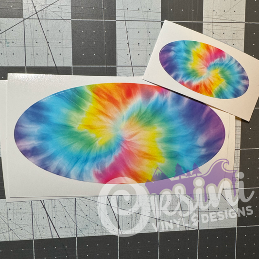 Tie-Dye (Printed Vinyl) Emblem Overlay Decal Set