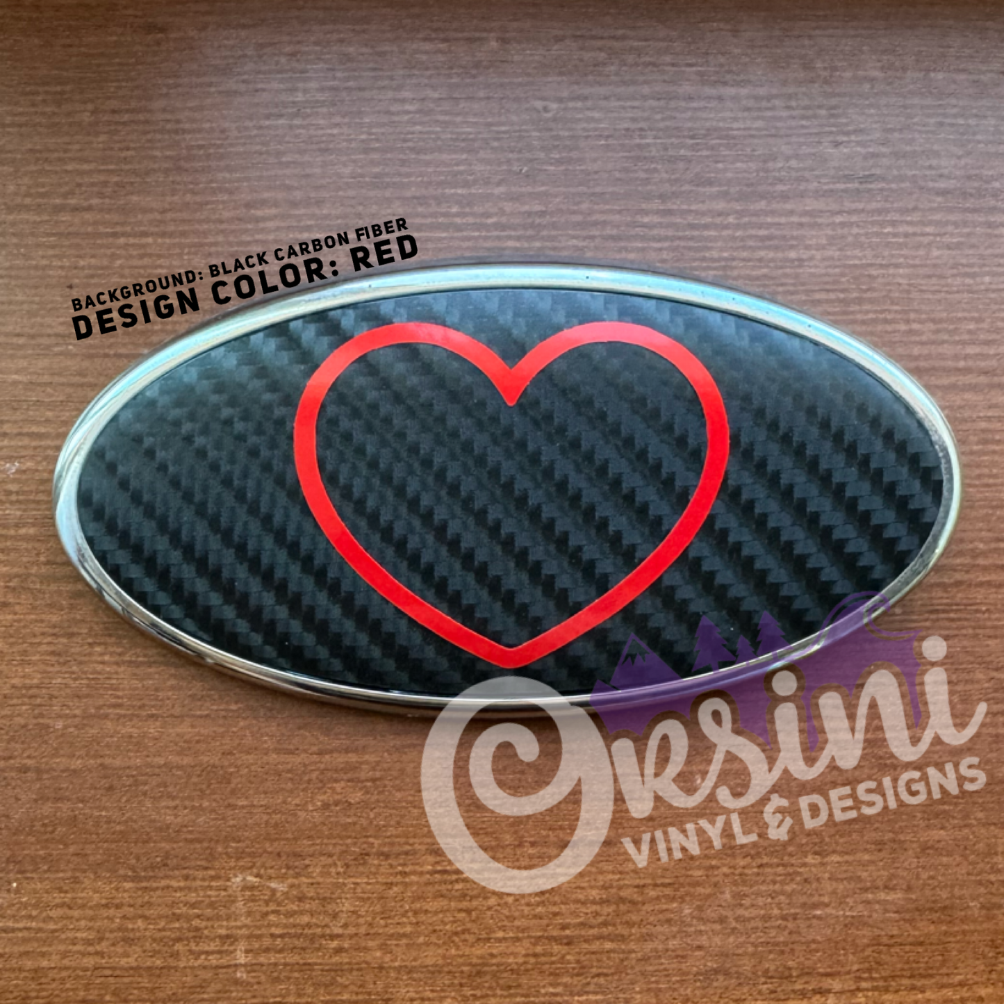 Heart Outline Emblem Overlay Decal Set