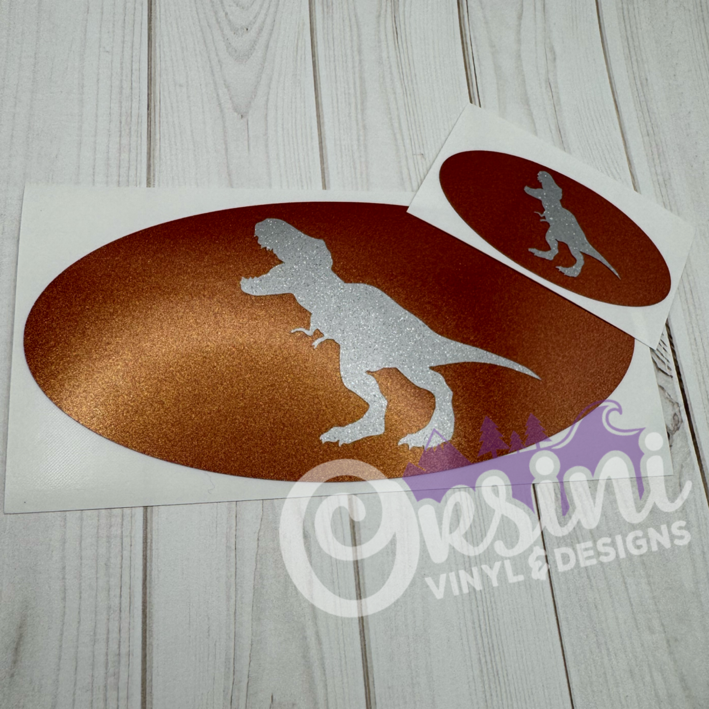 T-Rex / Dino Emblem Overlay Decal Set