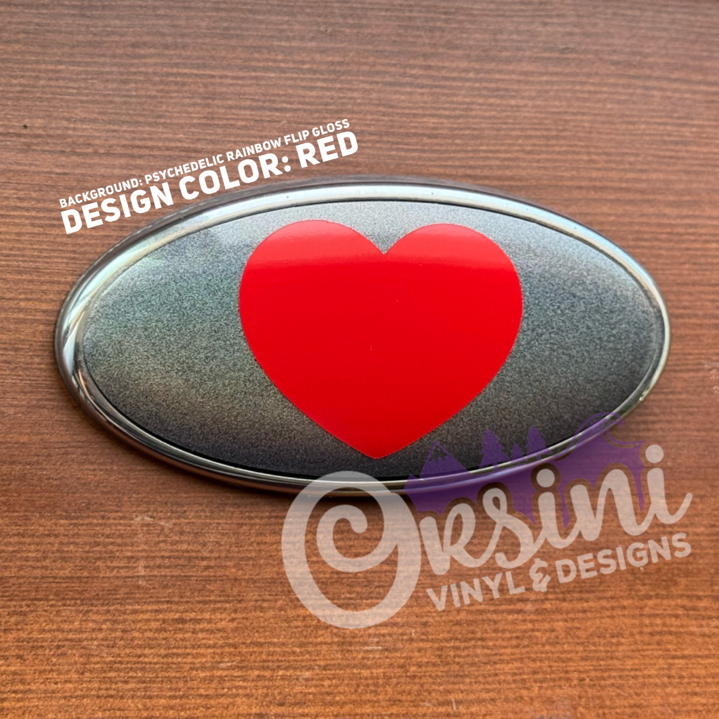 Heart Solid Emblem Overlay Decal Set