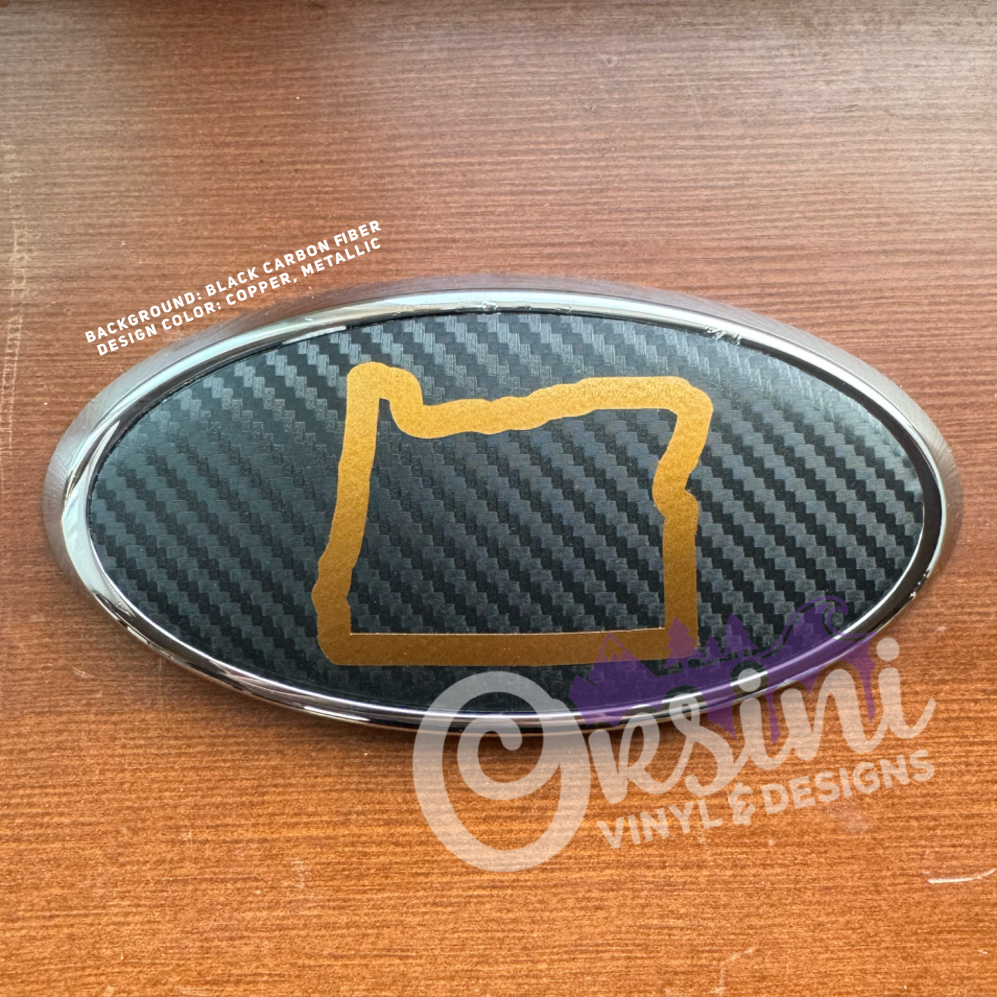 Oregon State Outline Emblem Overlay Decal Set