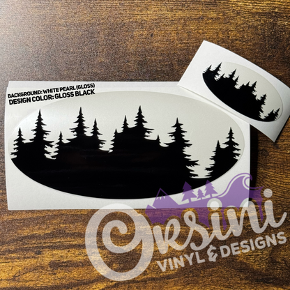 Trees Emblem Overlay Decal Set