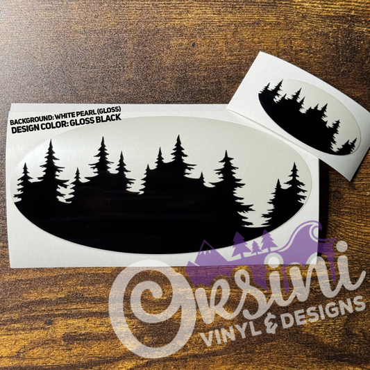 Trees Emblem Overlay Decal Set