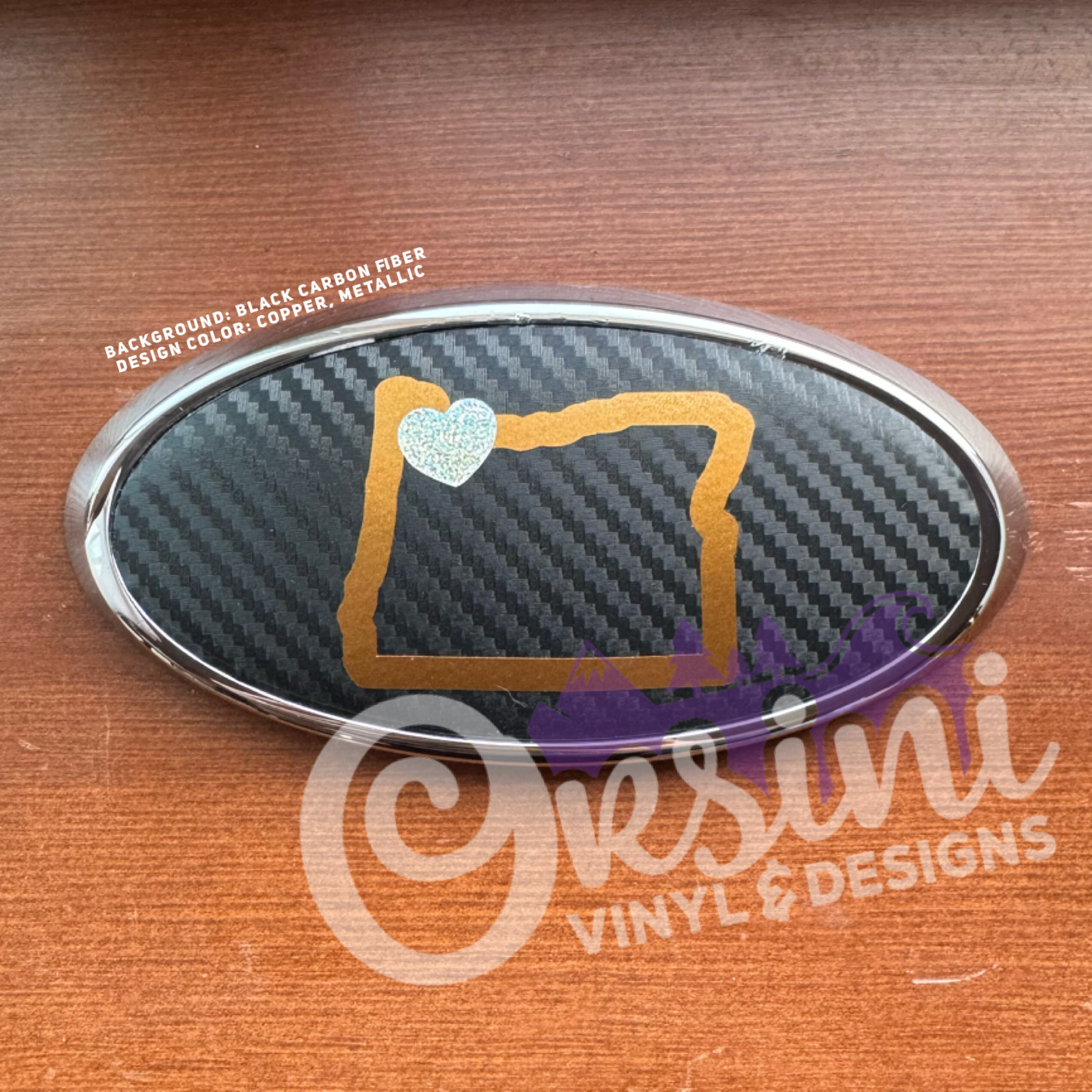 Oregon State Outline Emblem Overlay Decal Set