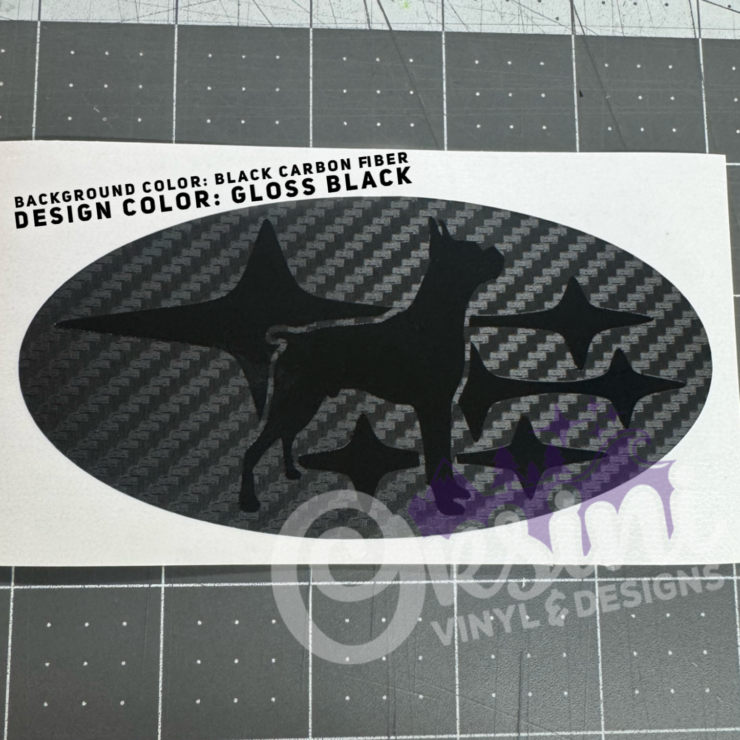 * YOUR DOG in Stars - Pick your breed! Emblem Overlay Decal Set