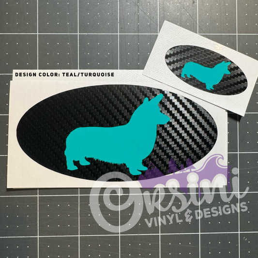 Dog - Corgi Emblem Overlay Decal Set
