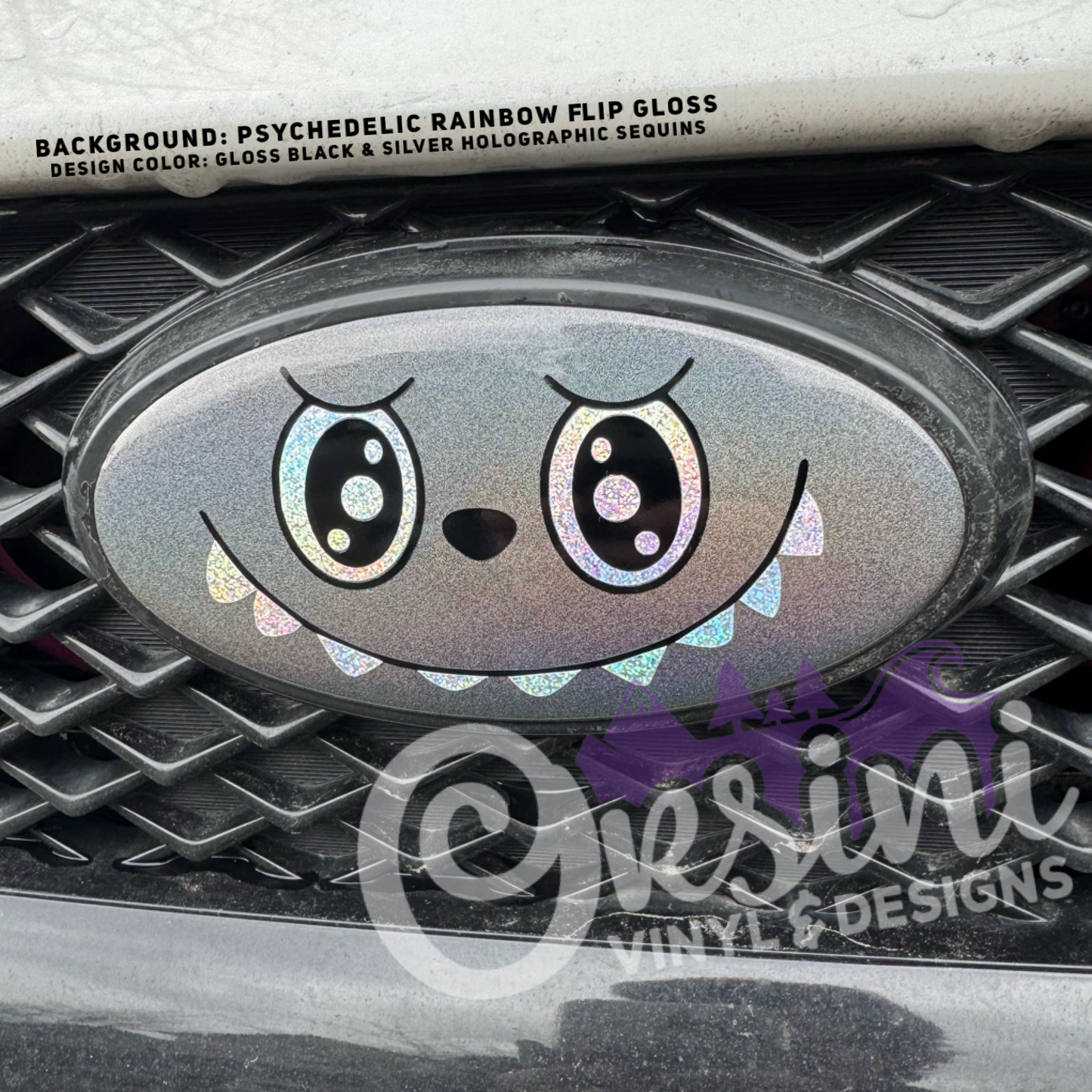 Monster Face Emblem Overlay Decal Set