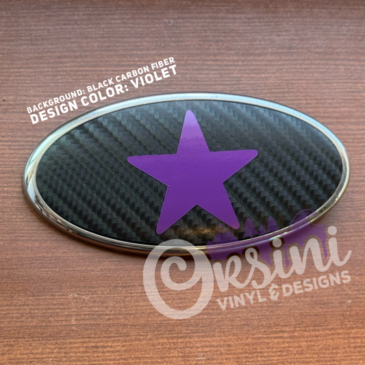 Solid Star (5-pointed) Emblem Overlay Decal Set