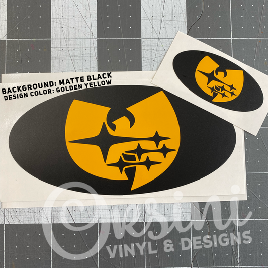 * Wu-Tang W Emblem Overlay Decal Set