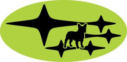 * YOUR DOG in Stars - Pick your breed! Emblem Overlay Decal Set