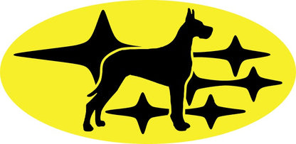 * YOUR DOG in Stars - Pick your breed! Emblem Overlay Decal Set