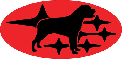 * YOUR DOG in Stars - Pick your breed! Emblem Overlay Decal Set