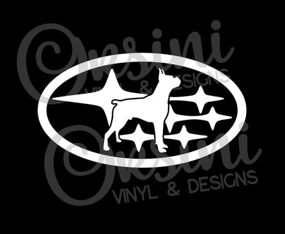 * YOUR DOG in Stars - Pick your breed! Decals (x2)