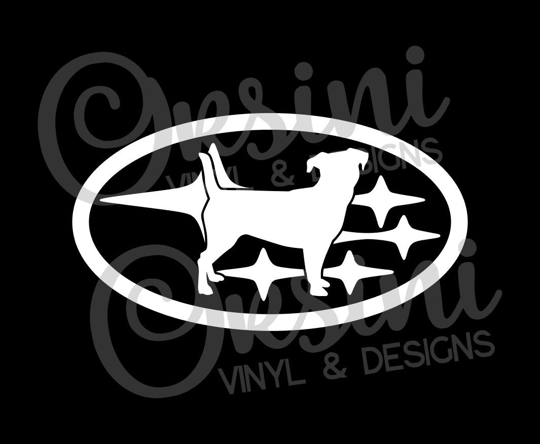 * YOUR DOG in Stars - Pick your breed! Decals (x2)