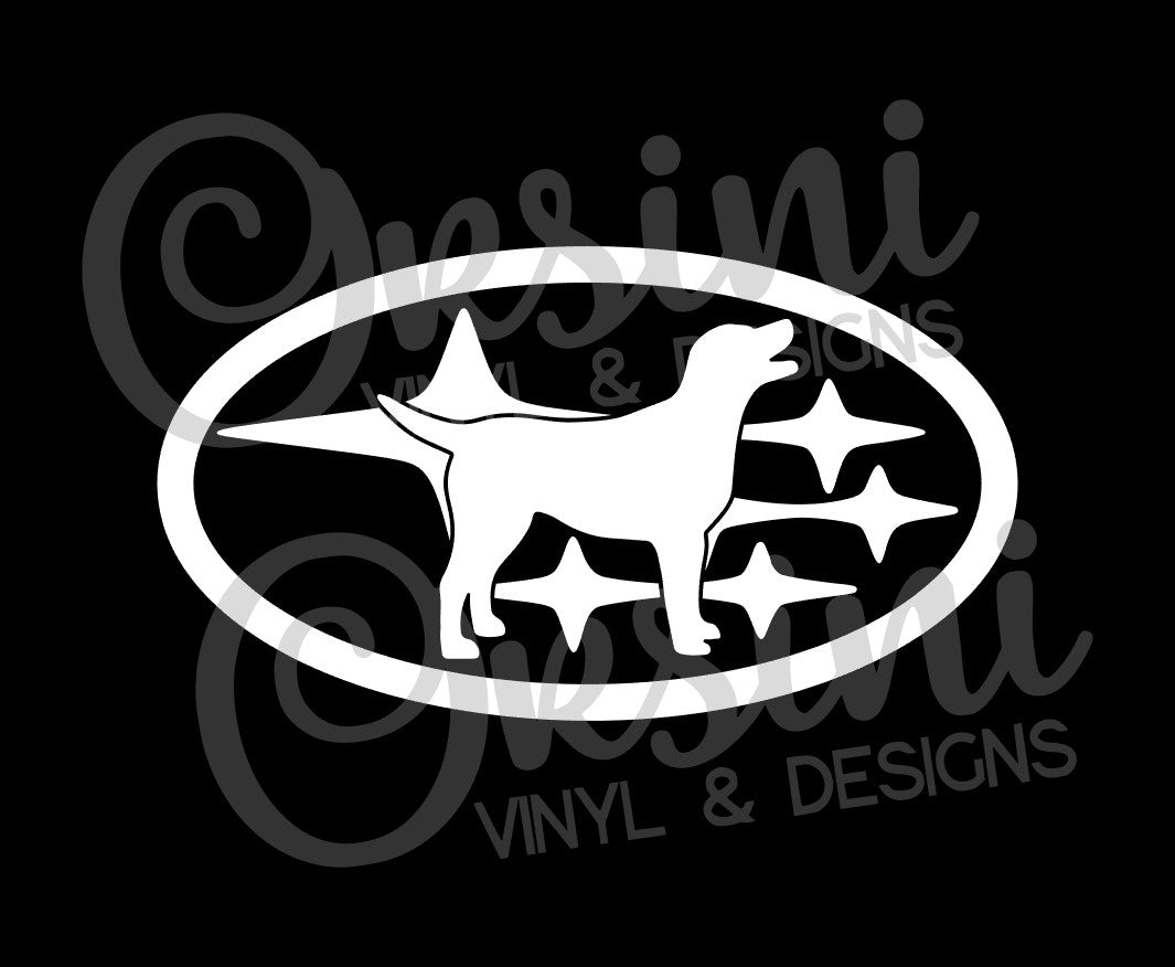 * YOUR DOG in Stars - Pick your breed! Decals (x2)