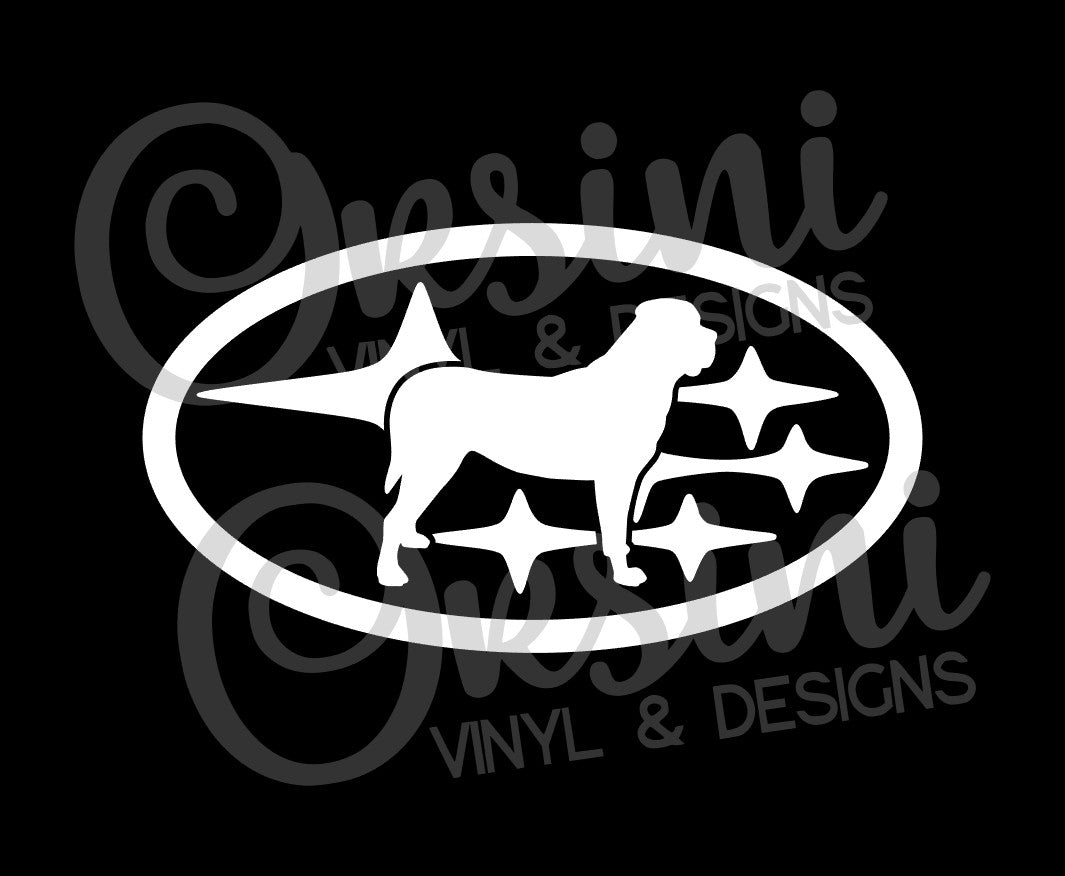 * YOUR DOG in Stars - Pick your breed! Decals (x2)