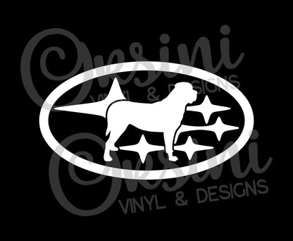 * YOUR DOG in Stars - Pick your breed! Decals (x2)