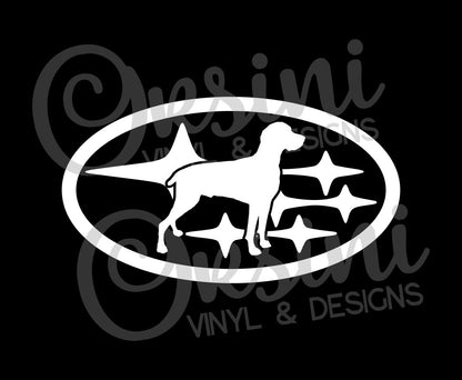 * YOUR DOG in Stars - Pick your breed! Decals (x2)