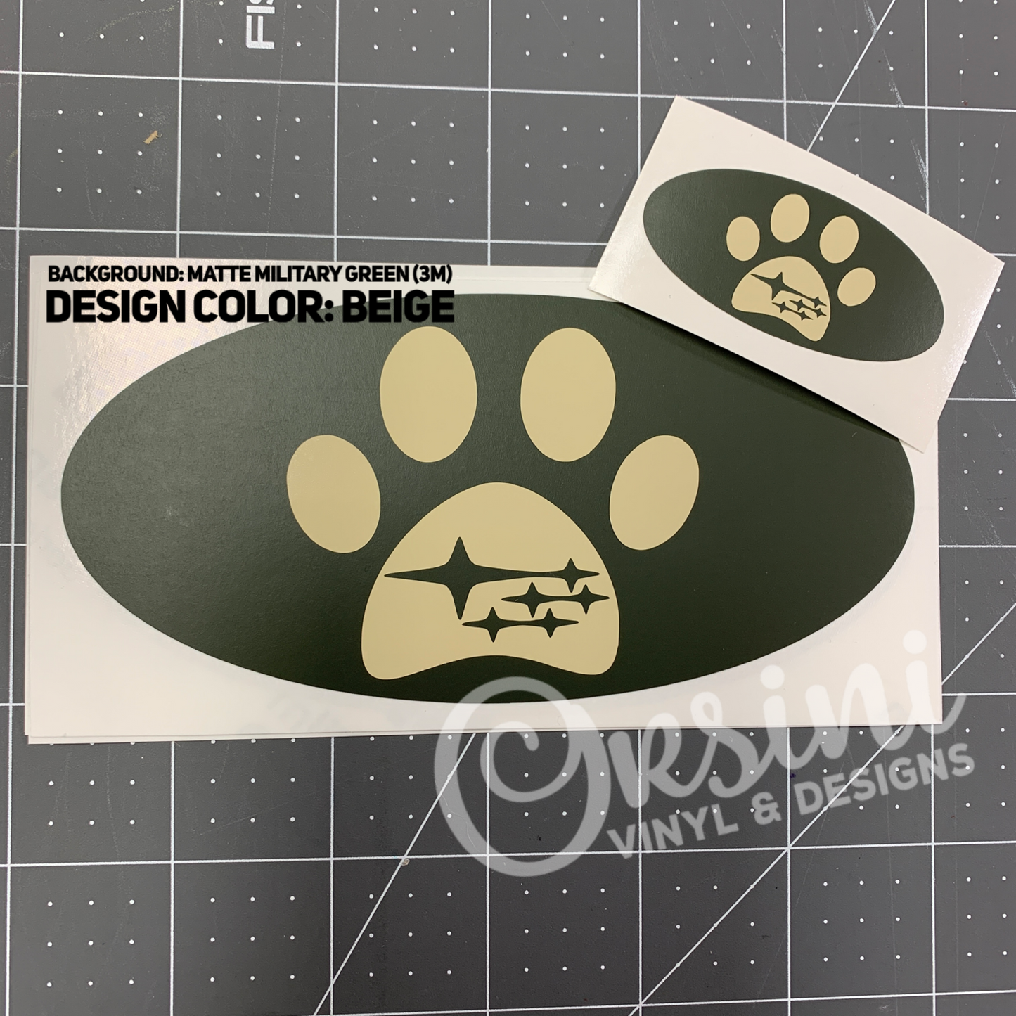 *Paw Print Emblem Overlay Set