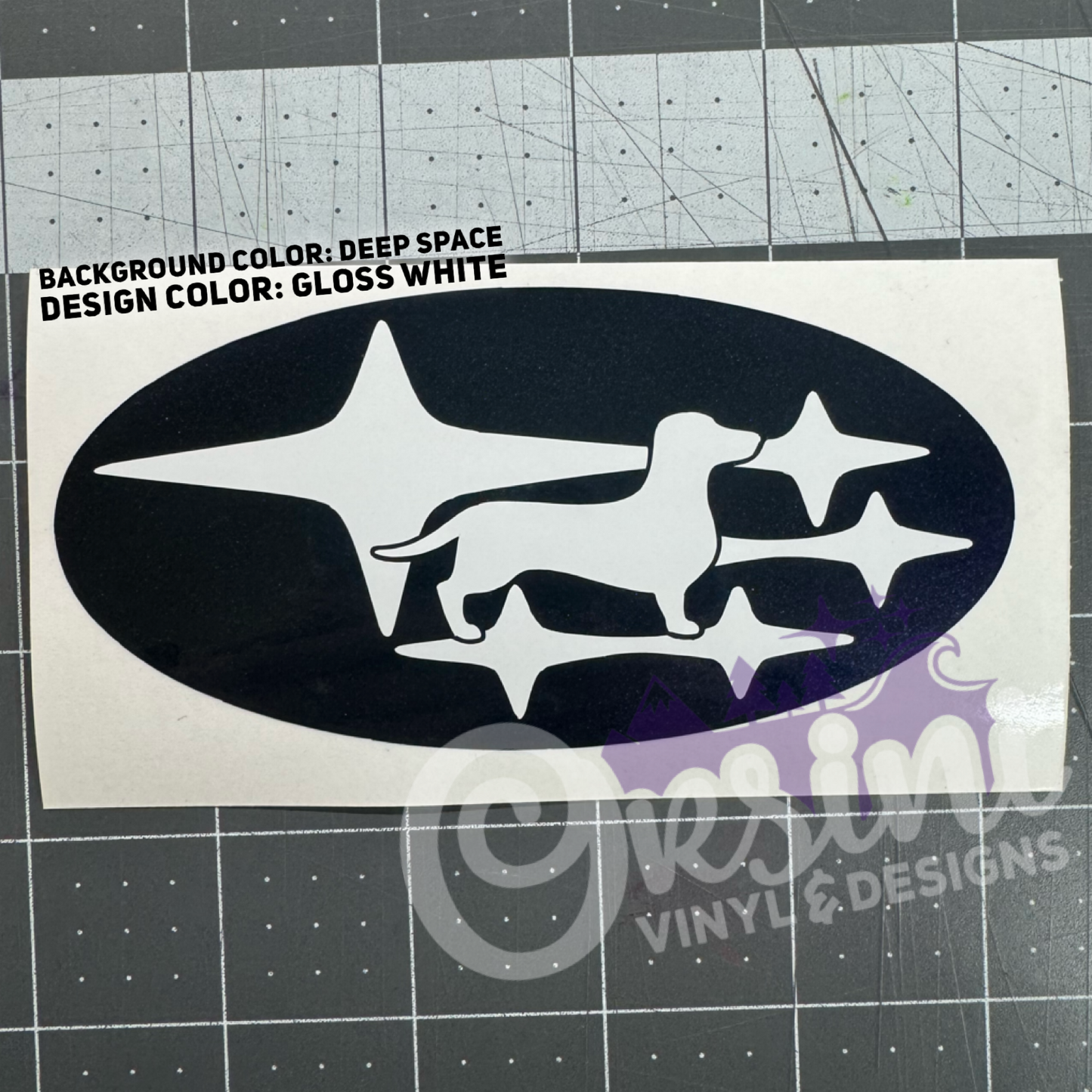 * YOUR DOG in Stars - Pick your breed! Emblem Overlay Decal Set