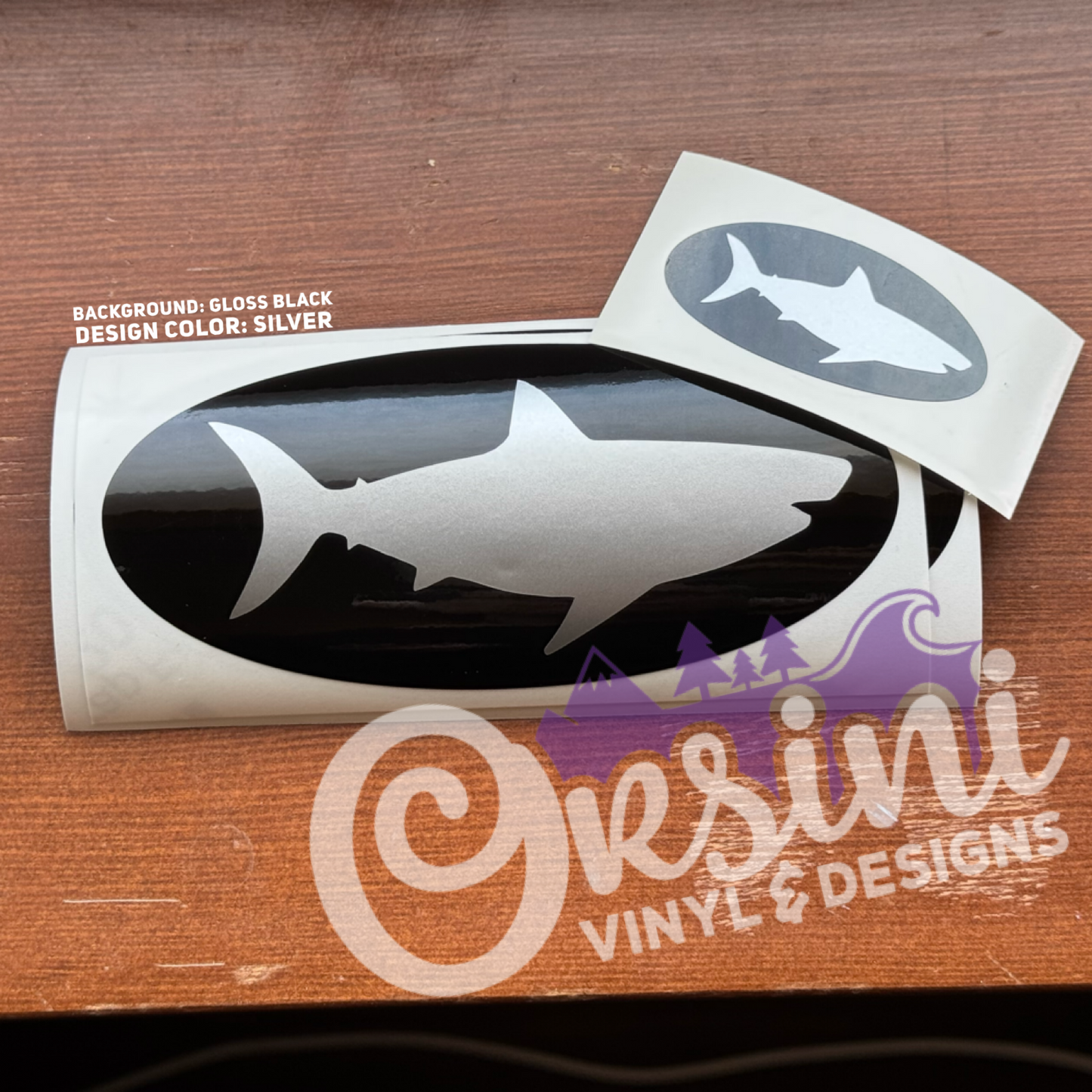 Shark Emblem Overlay Decal Set
