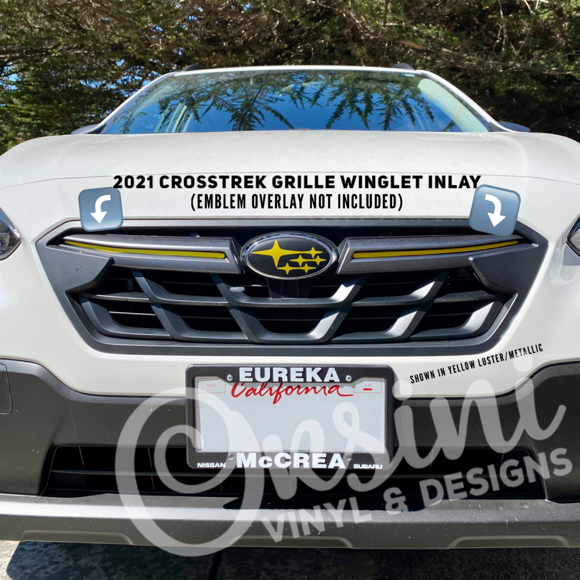 2021 -2023 Crosstrek Grille Winglet INLAYS – Orsini Vinyl & Designs
